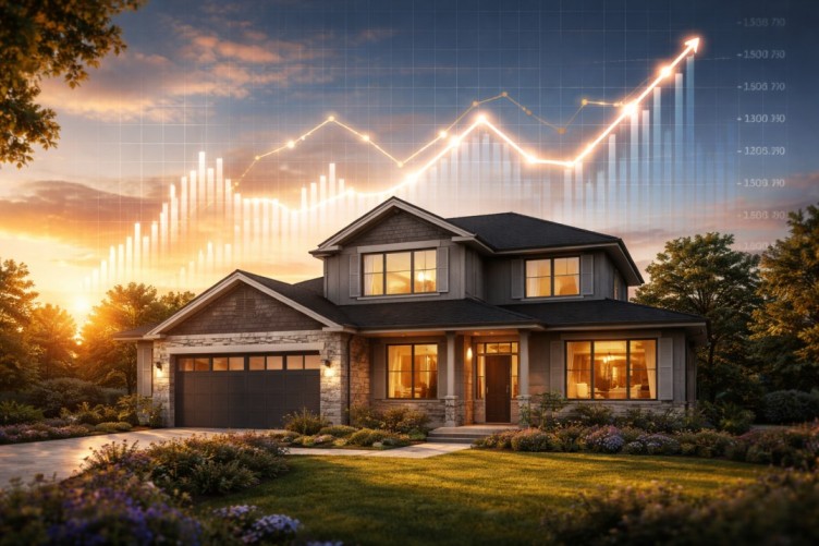 mortgage interest rate forecast for next 10 years housing market trend graph with home and interest rate chart